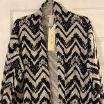 Brittany Black Long Cardigan size L length 39” bust 40” brand new black/silver Size L Photo 1