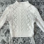 Lovers + Friends  Lace Up Crop Sweater Photo 0