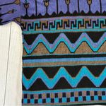 Vintage Elsa Phillips made in USA purple blue no size tag sweater Photo 4