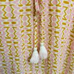 Figue Pink White Brown Geometric Tassel VNeck Tie Cinch Waist Dress Cover Photo 4