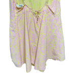 Anthropologie ‎ Lilka Saffron Romper Culottes Tie Back Floral Pink Yellow Small Photo 8