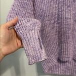 Aerie Offline Purple Knit Half Zip Sweater Size Small Photo 3