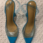 Tony Bianco  WOMENS 7  Blue and Transparent Heels Photo 0