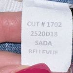 L'Agence  Sada High Rise‎ Cropped Slim Raw Hem Jeans Straight Light Wash Size 25 Photo 9