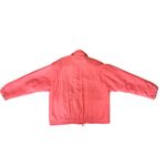 Kriss Kross Pink Silk Blend Quilted Bomber Jacket Women's Size S oversized Size M Photo 9