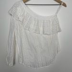 Veronica Beard Cruz Eyelet One Shoulder Top Womens Size 6 Photo 6