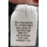 Vera Wang Simply Vera  Women's Light Blue Textured Short Sleeve T-Shirt Size L Photo 3