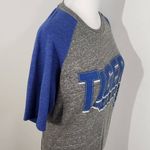 Women's University of Memphis Tigers Gray Raglan Short Sleeve Tee Size Medium Blue Photo 2