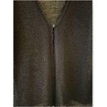 Sag Harbor Vtg Woman’s Cardigan Sz Lg Black Knit 1-Button Closure SS NWT Photo 1