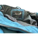 Arctic Expedition Puffer Coat Teal Blue Hooded Faux Fur Trim Size L/G Photo 3