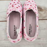 Isaac Mizrahi  Pink Strawberry Slip On Flats Loafers Comfy Fabric Size 7 Photo 4