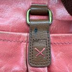 The Sak  Kendra Vintage Coral Brown Leather Crossbody Bag Adjustable Strap Photo 8