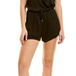 l*space L* Great Escape Romper Black Modal Short Sleeve Size XS Photo 0