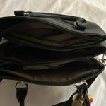 ZiMing Black Faux Leather Shoulder Crossbody Handbag Satchel Tote Minimalist Photo 4