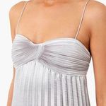 Rebecca Taylor Lamé Pleated Dress Photo 4