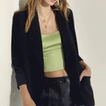 Wilfred  Aritzia Chevalier Jacket Blazer Crepe Open Front 3/4 Sleeve Photo 1