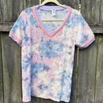 Sew in Love Waffle Knit Tie Dye T Photo 0