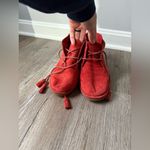 Hush Puppies  Cyra Catelyn Suede Chukka Boots Booties Hippie Boho Rust Orange 7.5 Photo 3