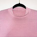 American Eagle Soft & Sexy Rib Pink Mock Neck Long Sleeve Top Photo 1