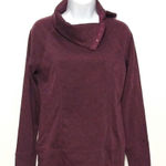 Mondetta  Turtle neck wool blend snap adjustable maroon small key hole sleeve Photo 0