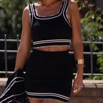 Lane 201 Black And White Sweater Skirt Set Photo 1