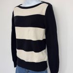 Ralph Lauren Lauren Striped Boat Neck Long Sleeve Cotton Sweater Women's Size S Photo 1