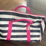 Victoria's Secret Striped Tote Bag with Pink Accents with tag Photo 0
