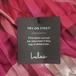 Lulus  Pink Print Pleated Satin Halter Maxi Dress NWT Size XS Wedding Guest Dress Photo 9