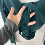 Lulus  Green Ribbed Long Sleeve Cut Out Bodysuit Size L Photo 5