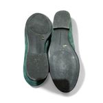 LOGO By Lori Goldstein LORI GOLDSTEIN Greer Green and Tan Loafers Suede Faux Fur Size 7 Preppy Casual Photo 4