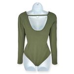 Ivy Park by Beyoncé | XXS | Dark Khaki Green Logo Ribbon Long Sleeve Bodysuit Photo 7