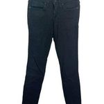 Bebe Women's Size 25 Black Skinny Leg Dark Wash Stretch Jeans Low Rise Photo 0