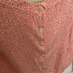 Banana Republic : Pink/Cream cardigan sweater- abstract pattern- lightweight- M Photo 11