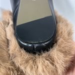 ARQA LEATHER MULES W/FUR WOMEN SLIP ON LOAFER GOLD BUCKLE BLACK EU 40 Sz 9 NEW Photo 8