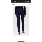 Theory  NWT womens 6 Navy & white Traceable Wool pinstriped Cropped Pants Photo 12