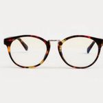 Francesca's Tortoise Blue Light Filter Round Glasses Photo 0