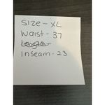 Allen Allen  Navy 100% Linen‎ Wide Leg Pull On Lagenlook Pants Size XL Crop Photo 7