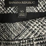 Banana Republic Plaid Pencil Skirt Black White Business Casual Women's Size 10 Photo 5