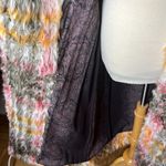 Free People Cardi Plaid Faux Fur Coat Photo 12