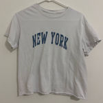 J. Galt  Brandy Melville New York White Tee Photo 0