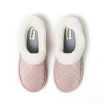 Dearfoams Womens Slippers Size XL 11-12 Cozy Comfort Memory Foam Pink Cream New Photo 2