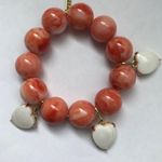 Lele Sadoughi NWOT  heart charm bracelet Photo 1