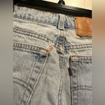 Levi's Vintage Levi’s 512 Distressed  Cut Off Shorts Light Wash Photo 9