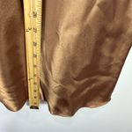 Marcis Satin Slip Skirt Medium Gold Quiet Luxury Minimalist Office Chic Parisian Photo 6