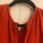 Sundry  2 Womens Medium Electric Red Boho Tunic Dress Gauzy Cotton Short Dress Photo 3