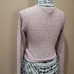 Wild Fable Coquette Soft Pink V-neck Sweater Long Sleeves & Ruching Ties, sz M Photo 2