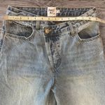 Princess Polly Holly Asymmetric Straight Leg Jean Light Wash Denim Size 2 US Photo 10
