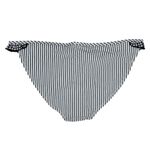 Aerie  Bikini Bottoms Black White Stripe Ruffle Gingham Size M Photo 1