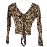 RE/DONE NWT x WW84 V Neck Long Sleeve Bodysuit in Cheetah Print Size Small Photo 1