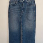 Madewell NWOT The Rilee Denim Midi Skirt 30 Photo 5